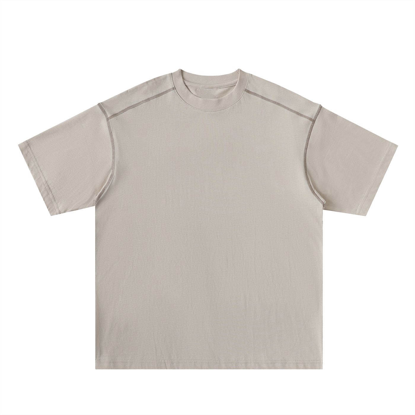 Caero Oversized Contrast-Stitched Cotton Tee