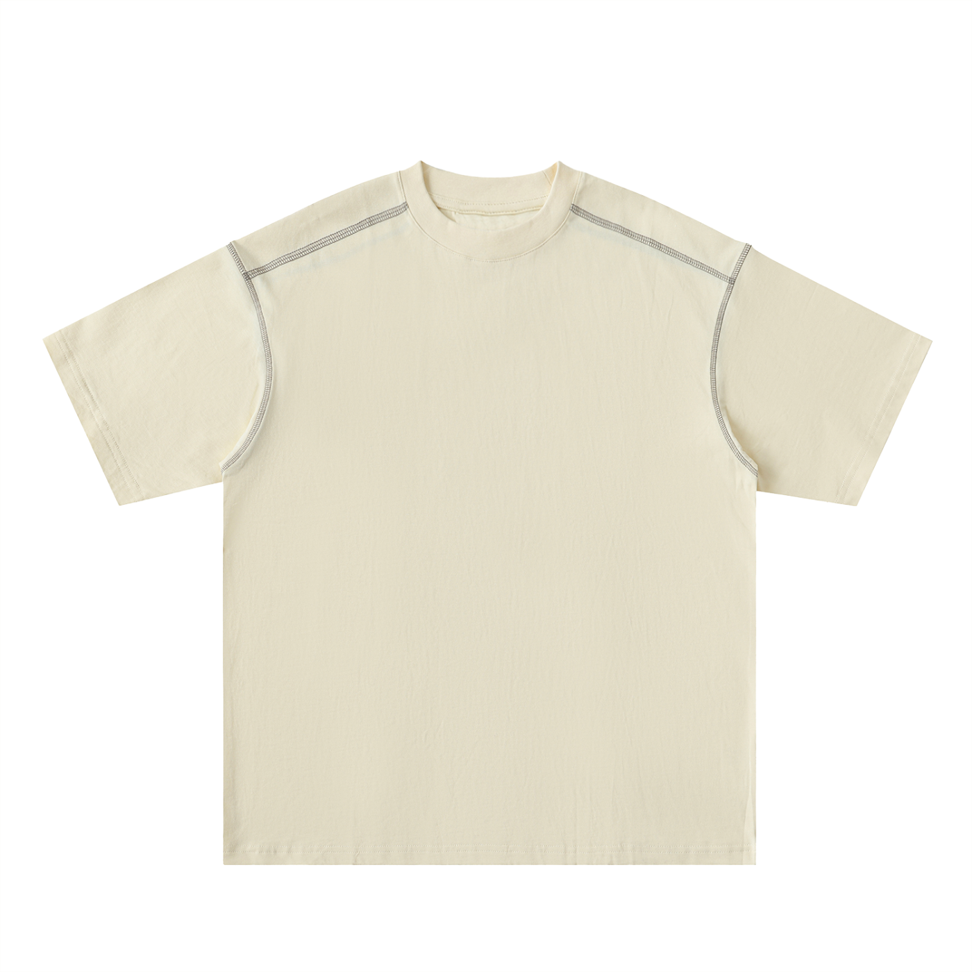 Caero Oversized Contrast-Stitched Cotton Tee