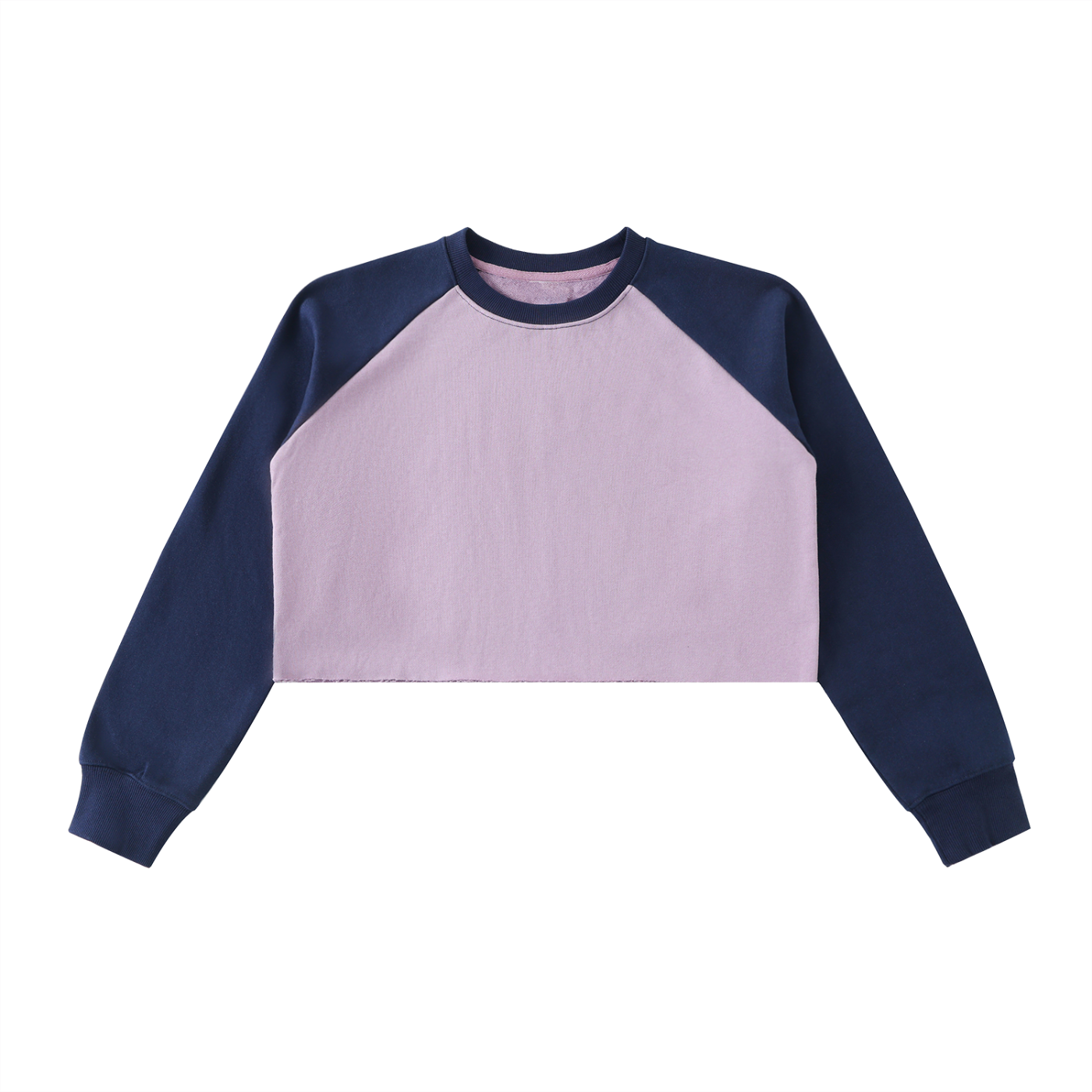 Raw-Hem Crop Sweatshirt