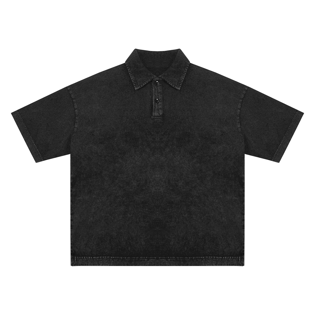 Caero Snow-Washed Polo T-Shirt