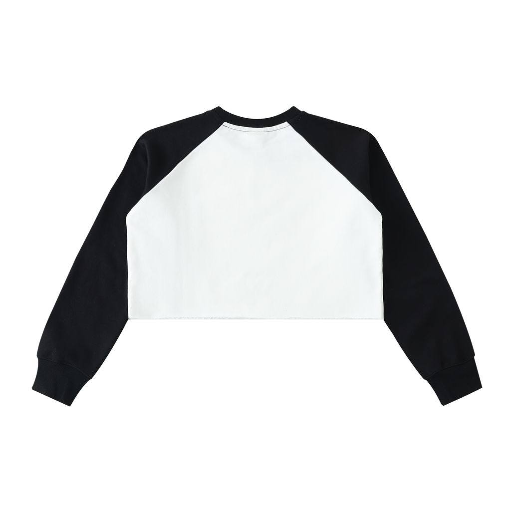 Raw-Hem Crop Sweatshirt