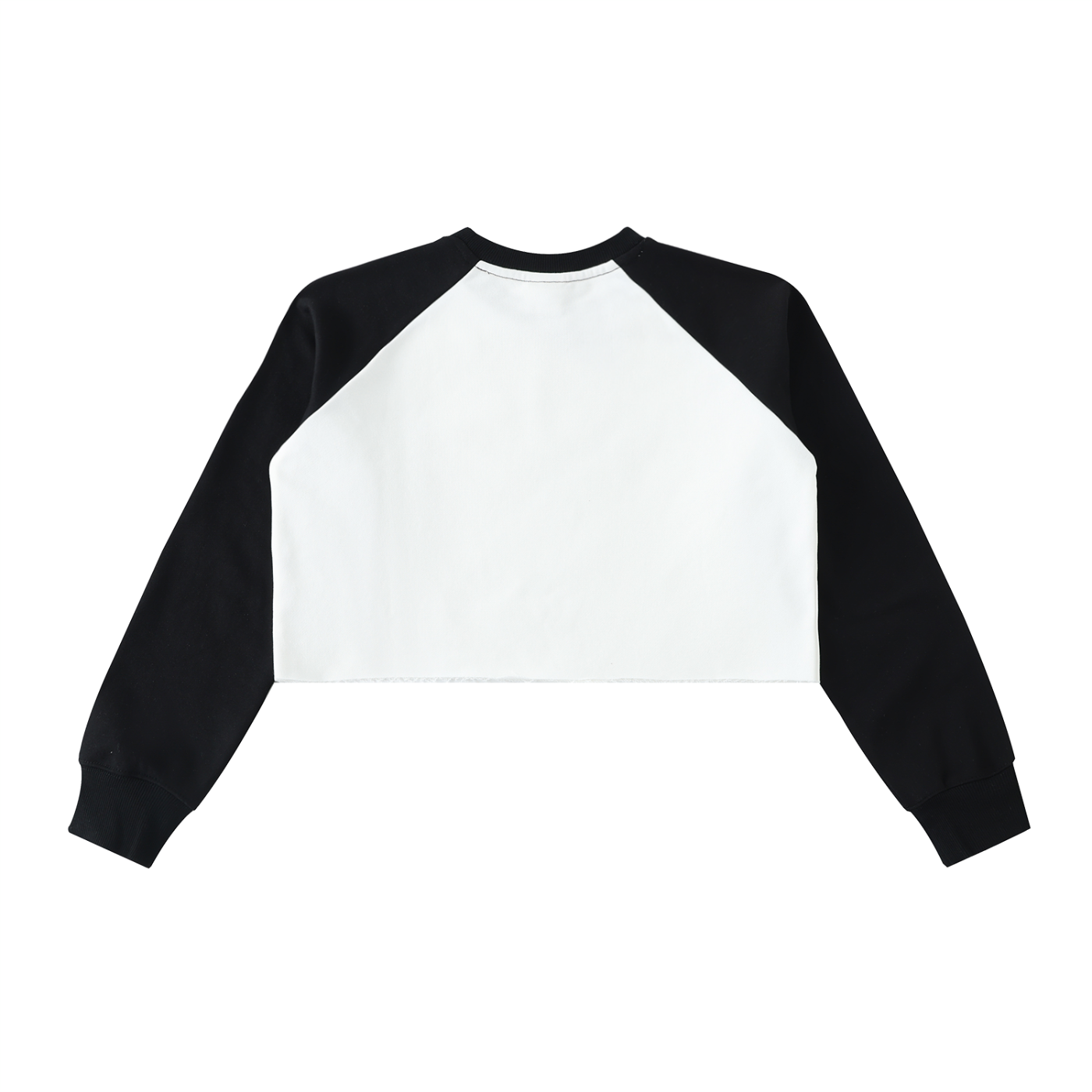 Raw-Hem Crop Sweatshirt
