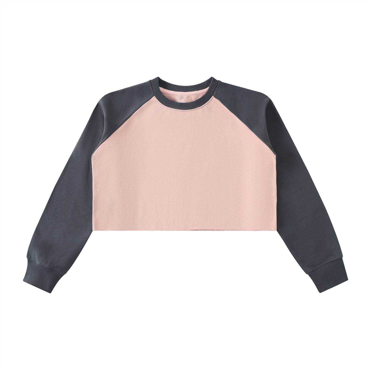 Raw-Hem Crop Sweatshirt