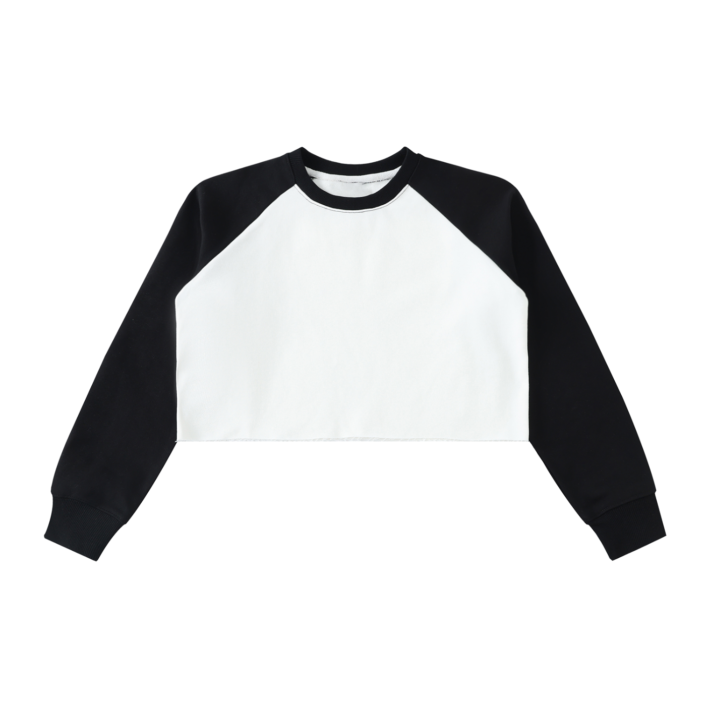 Raw-Hem Crop Sweatshirt