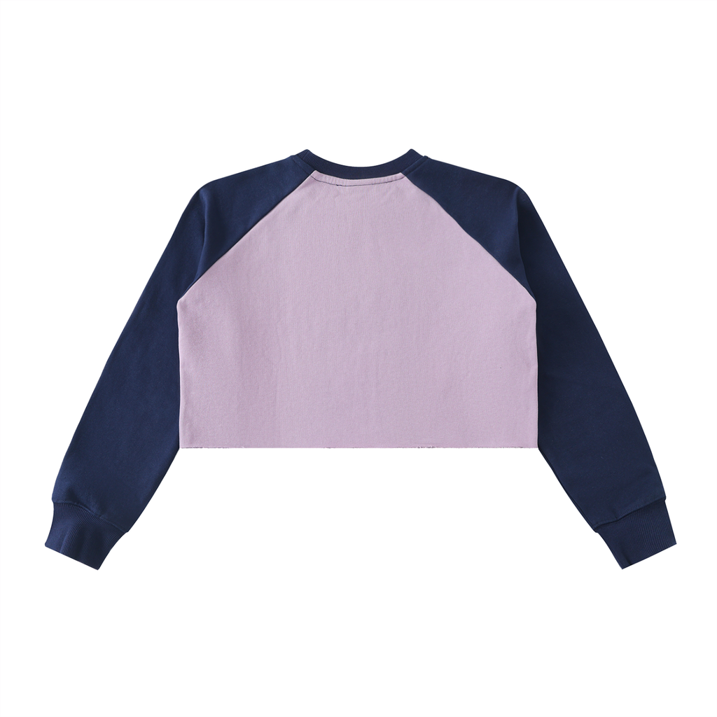 Raw-Hem Crop Sweatshirt