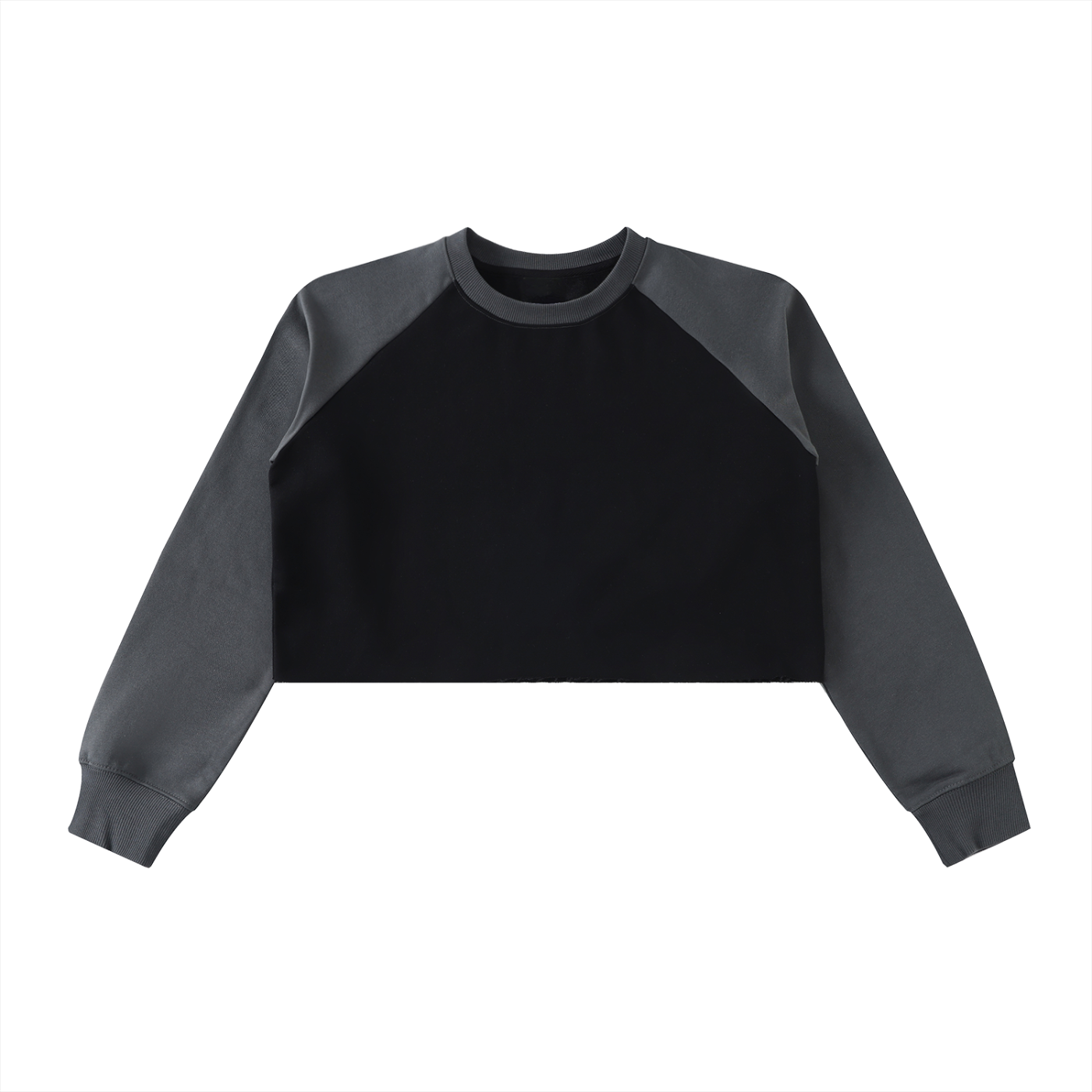 Raw-Hem Crop Sweatshirt