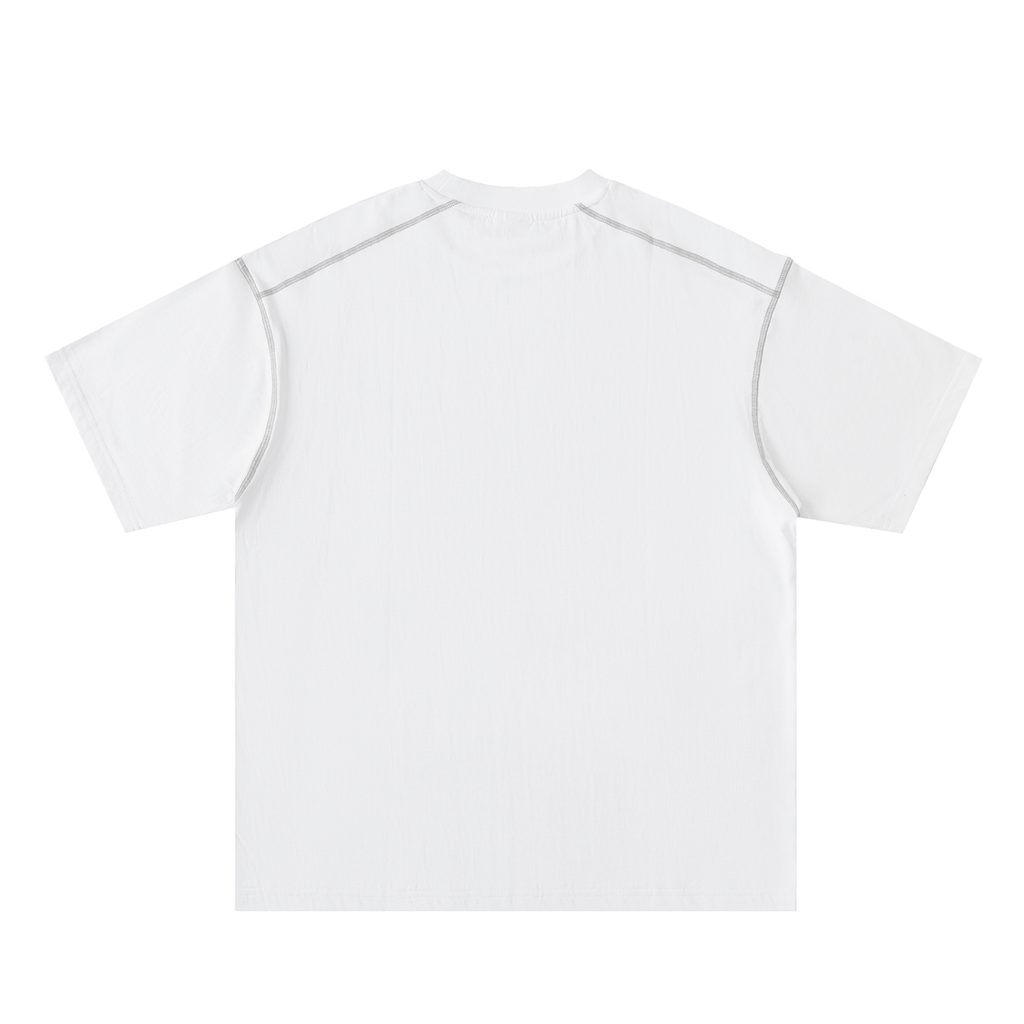 Caero Oversized Contrast-Stitched Cotton Tee