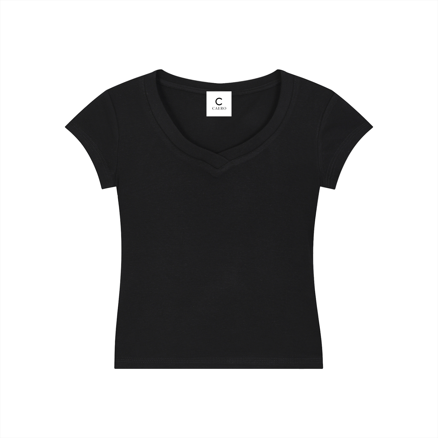 Essential V-Neck Bodycon T-Shirt