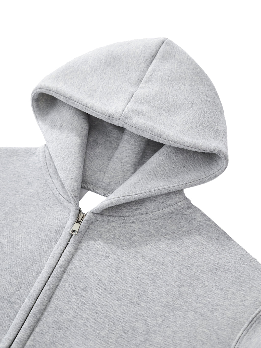Womens Fleeced Zip-Up Cropped Hoodie