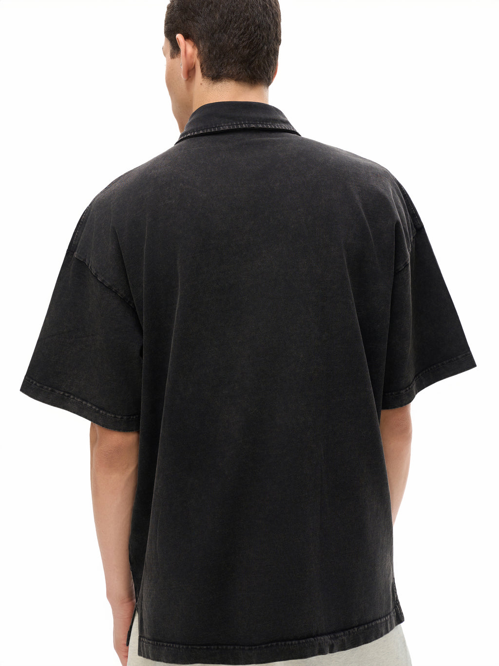 Caero Snow-Washed Polo T-Shirt