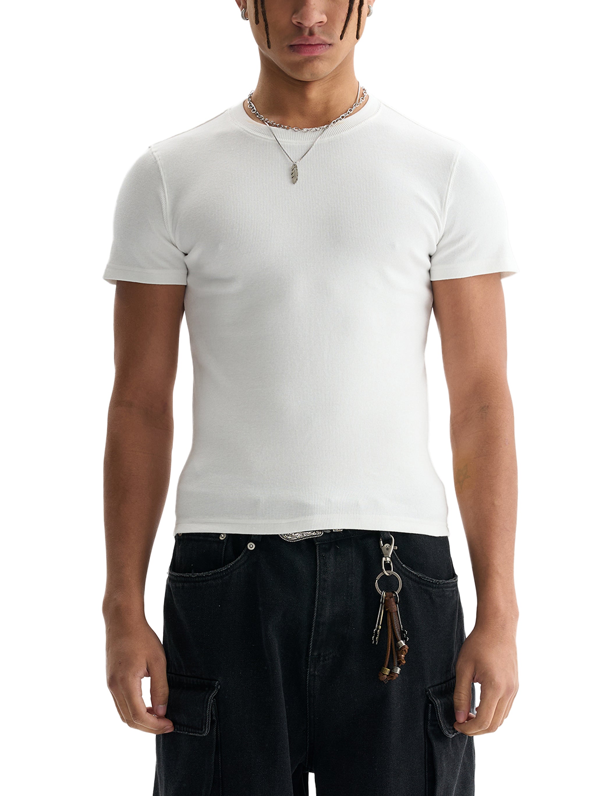 Men's Bodycon Ribbed Top