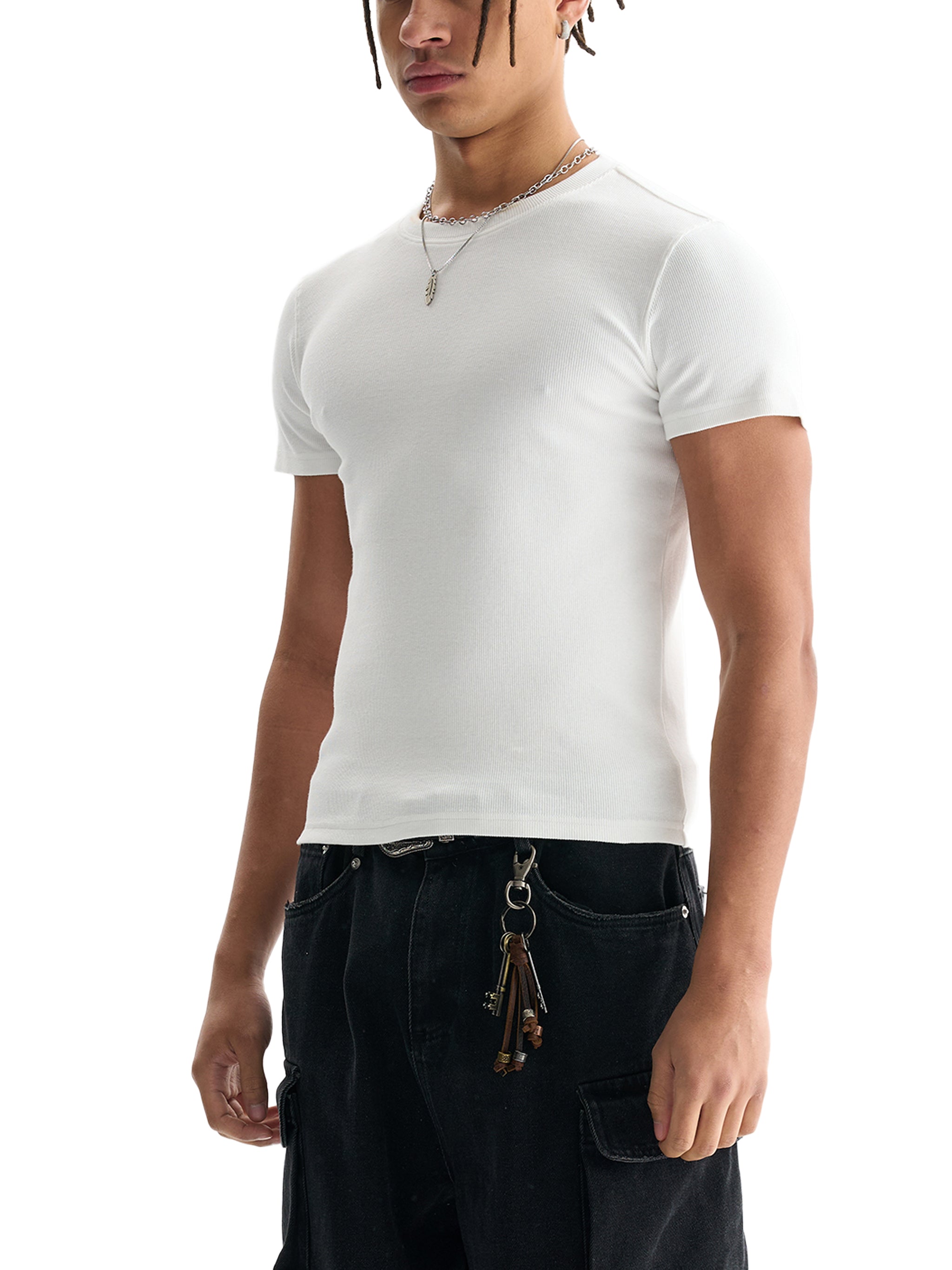 Men's Bodycon Ribbed Top