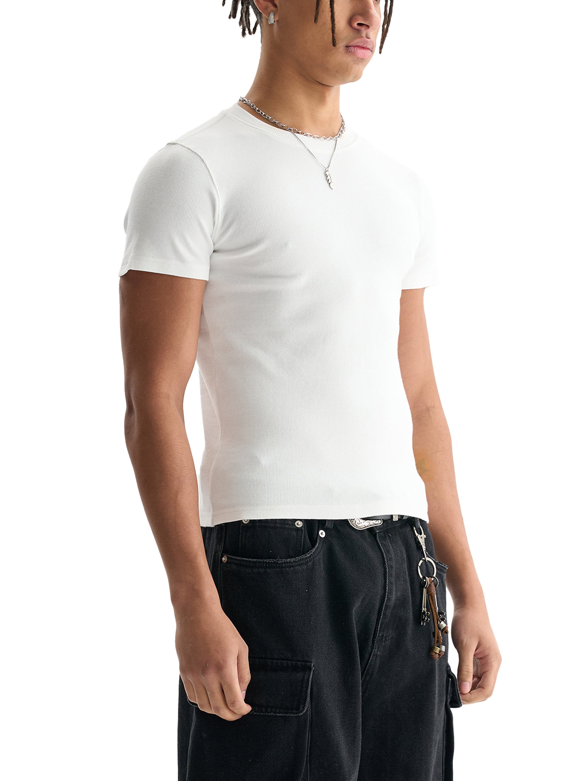 Men's Bodycon Ribbed Top