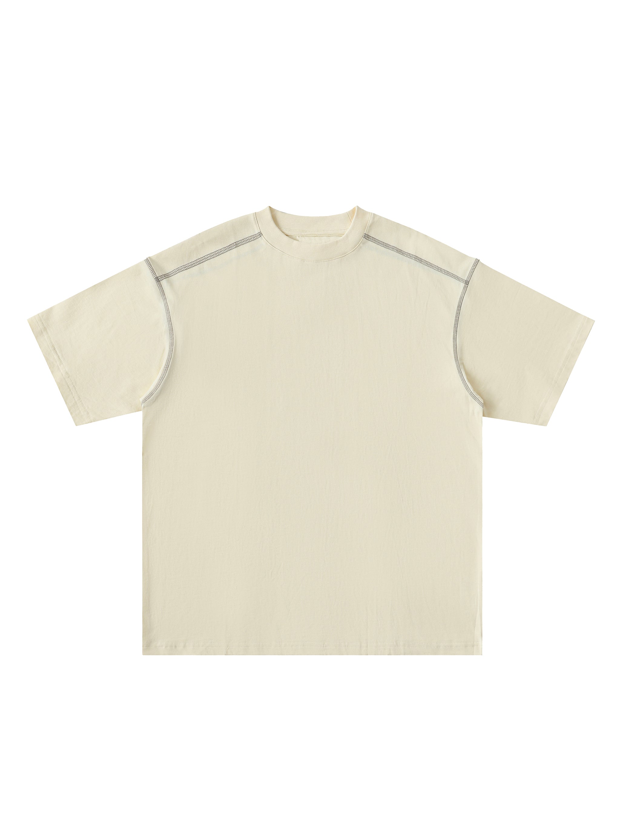 Caero Oversized Contrast-Stitched Cotton Tee