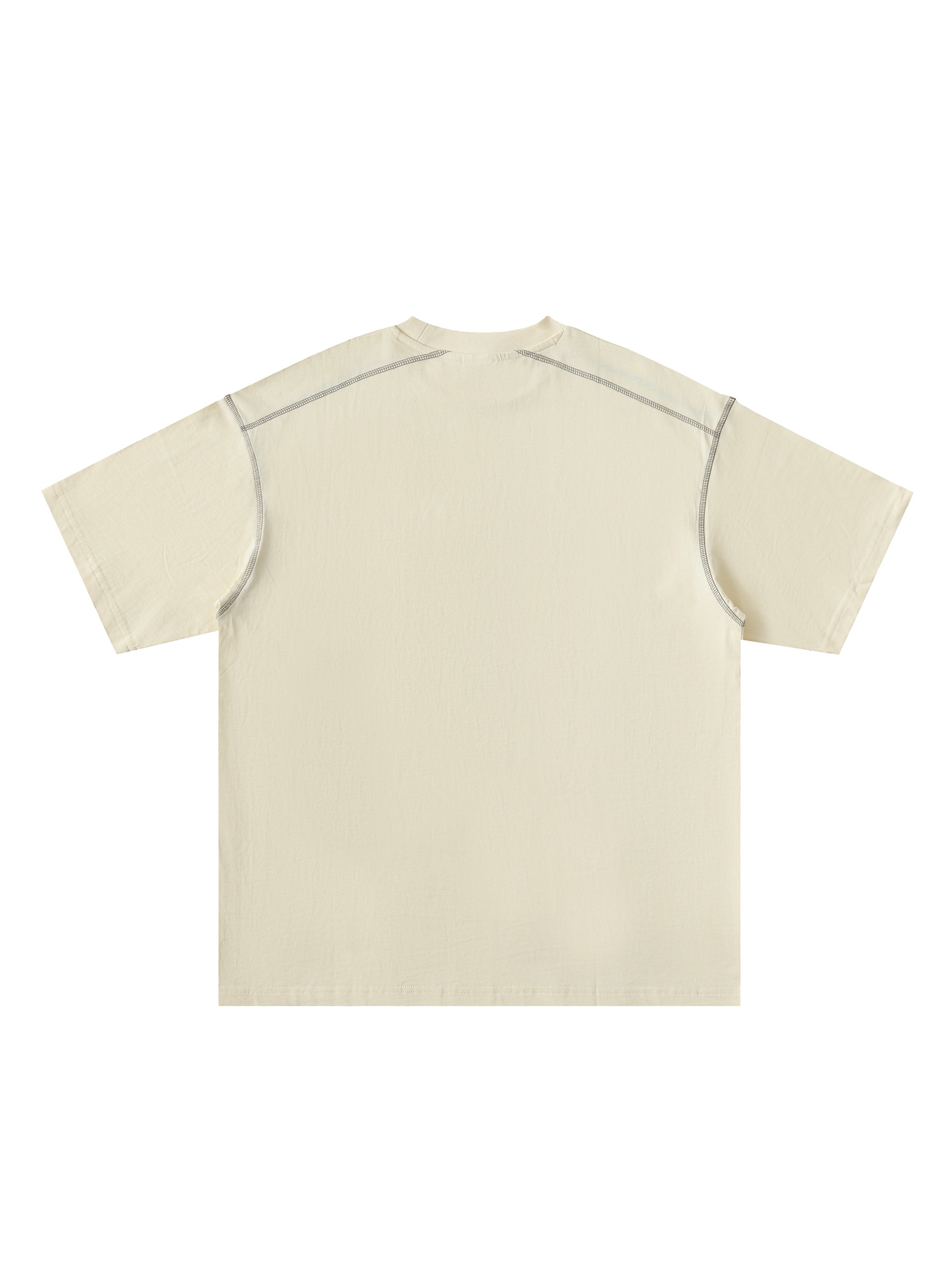 Caero Oversized Contrast-Stitched Cotton Tee