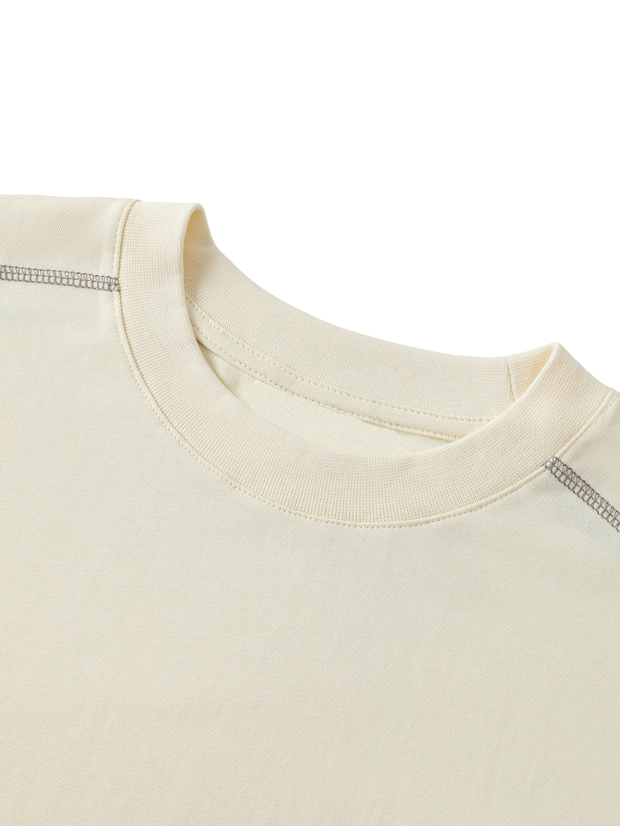 Caero Oversized Contrast-Stitched Cotton Tee