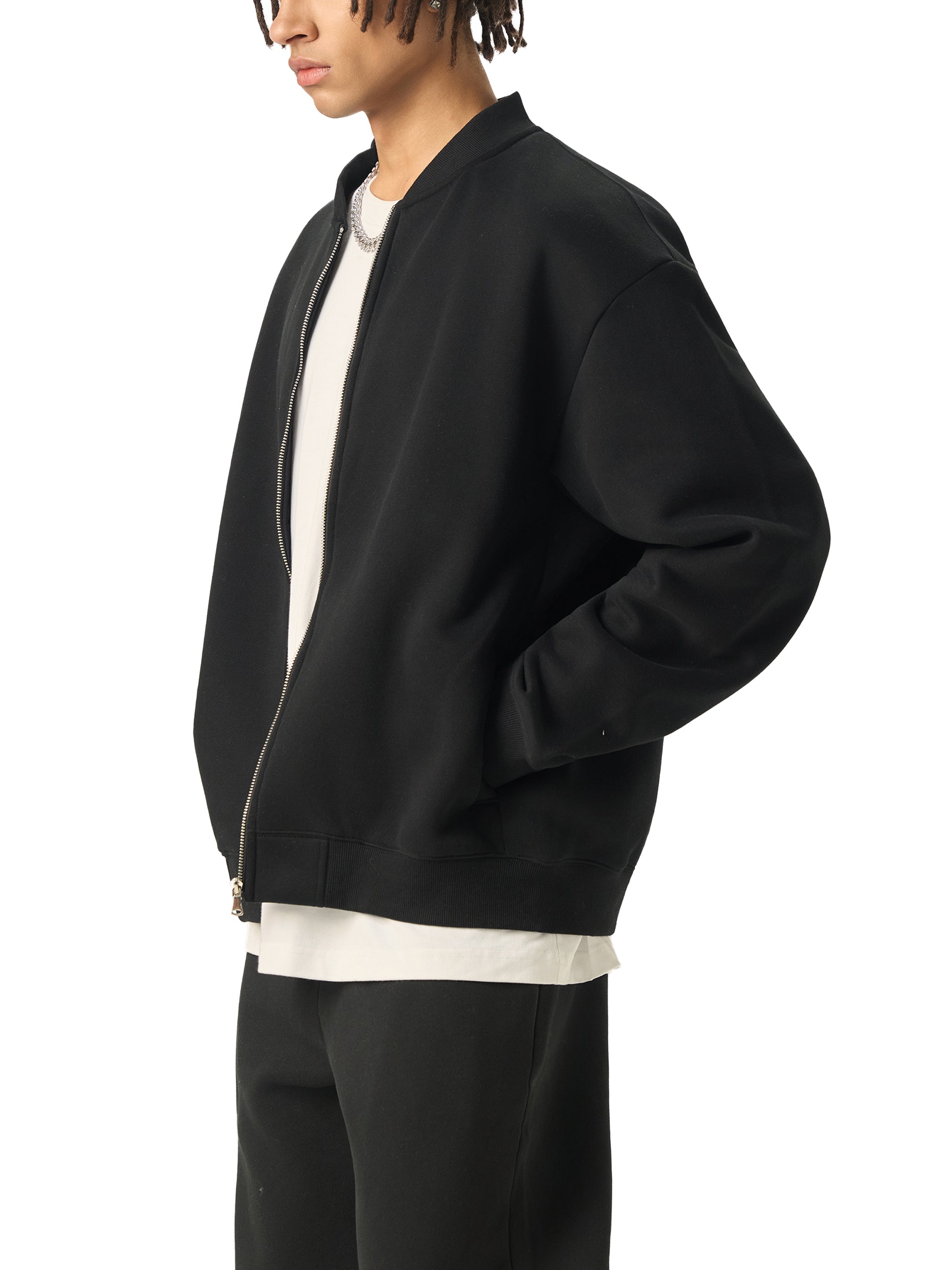 Essential Zip-Up Fleeced Jacket